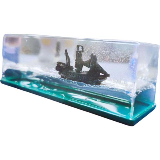 Ship Fluid Drift Bottle Home Decoration