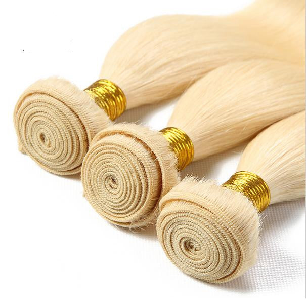 Hair Weft Strip for wig Blonde