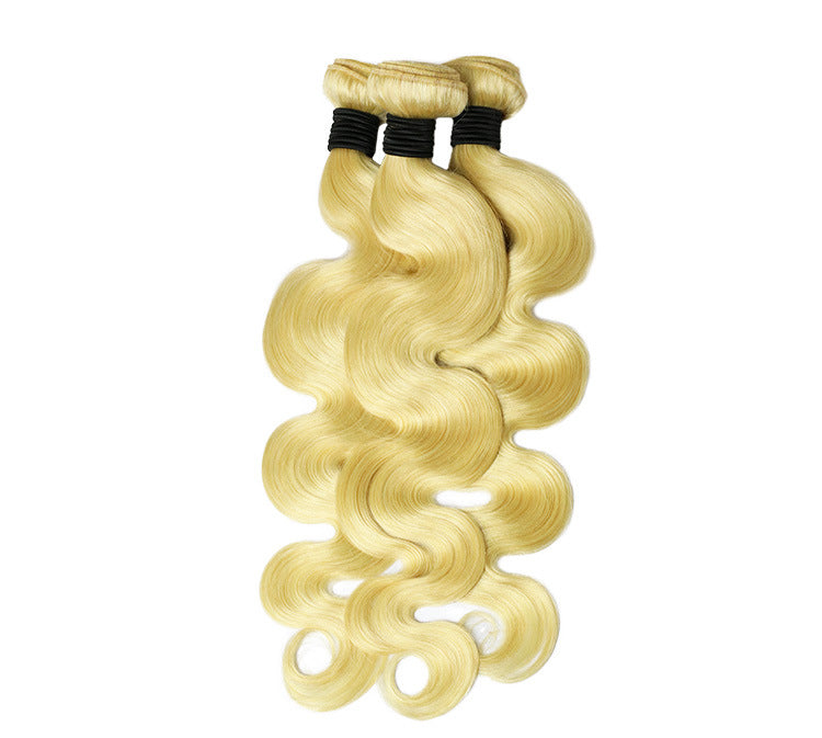 Hair Weft Strip for wig Blonde