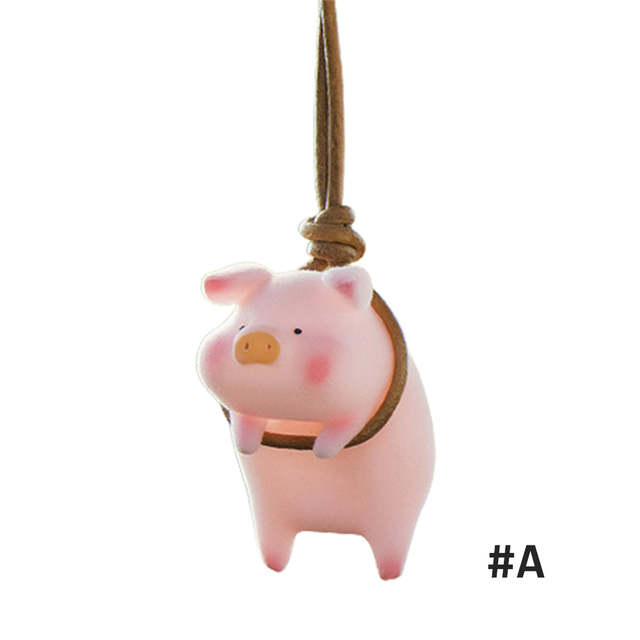 Swing Pig Car Interior Ornament