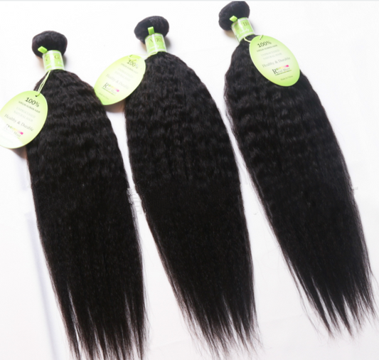 Brazilian hair weft strip wig Brazilian hair kinky Yaki straight