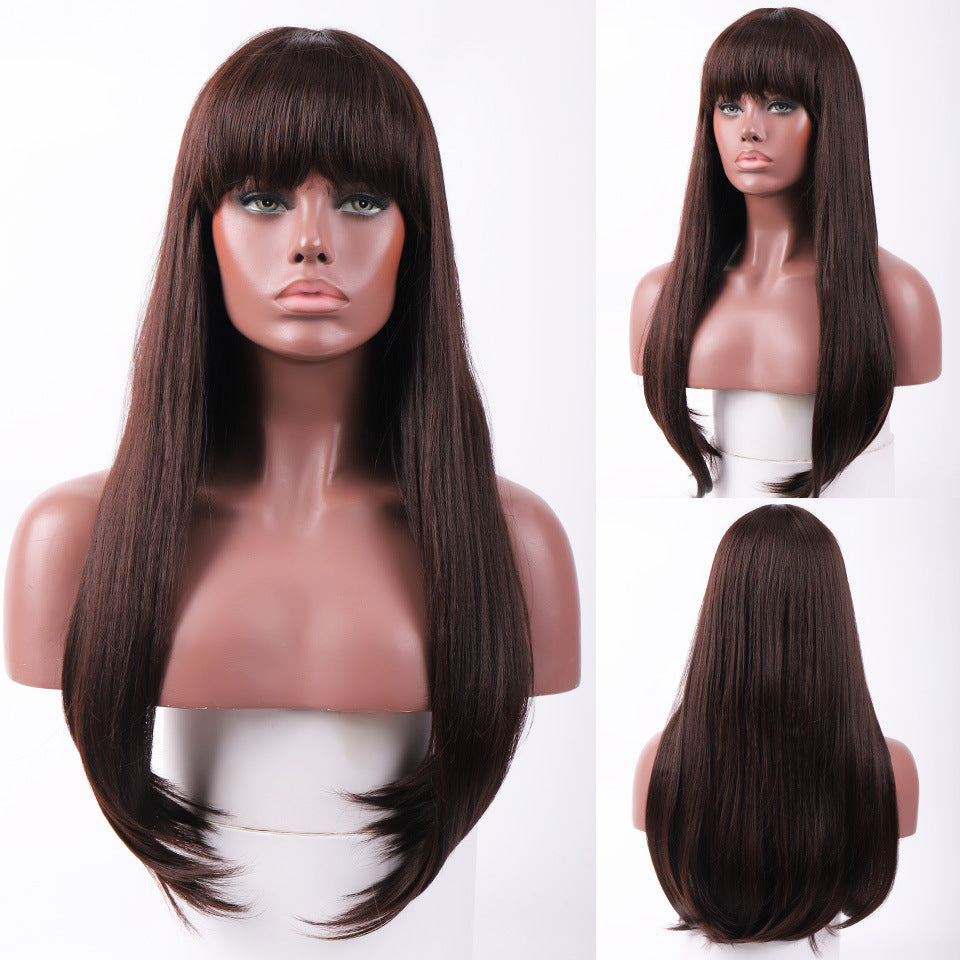 Ladies Fashion Anime Straight Hair Cosplay Wig