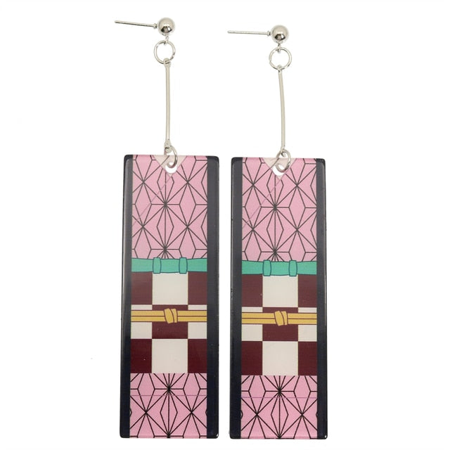 Acrylic Tanjiro Earrings