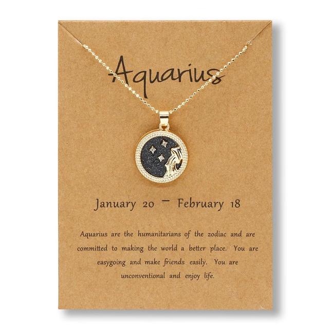 Gold Zodiac Necklace