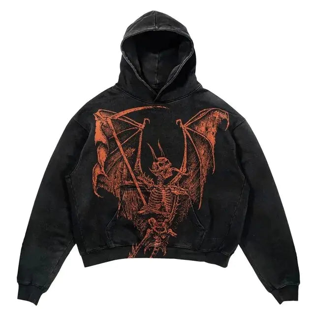 Punk Wind Ninja Printed Hoodies