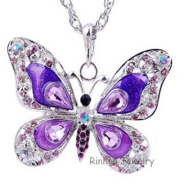 Colorful Butterfly Necklace