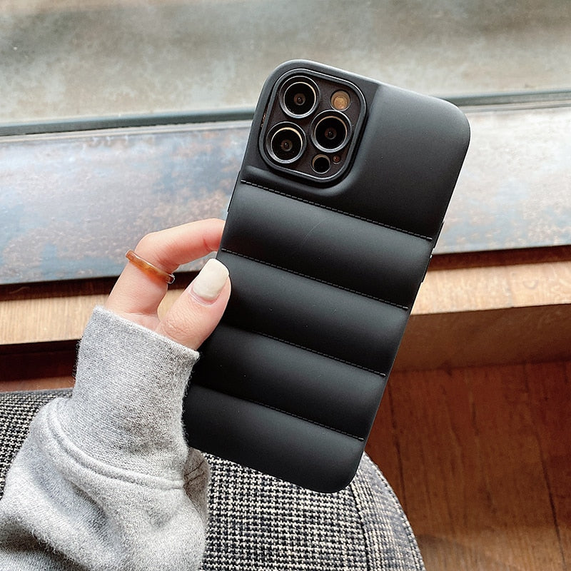 Puff Jacket Shock Absorber Matte Phone Case