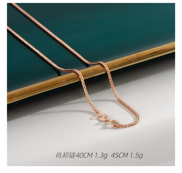 18K Rose Gold Plated Necklaces