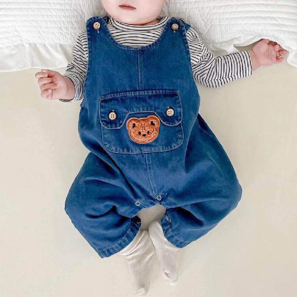 Children's Denim Overalls Out Wear