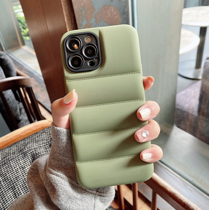 Puff Jacket Shock Absorber Matte Phone Case