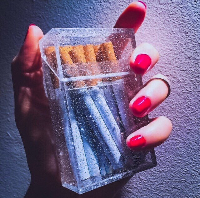 Glittery Cigarettes Crystal Case