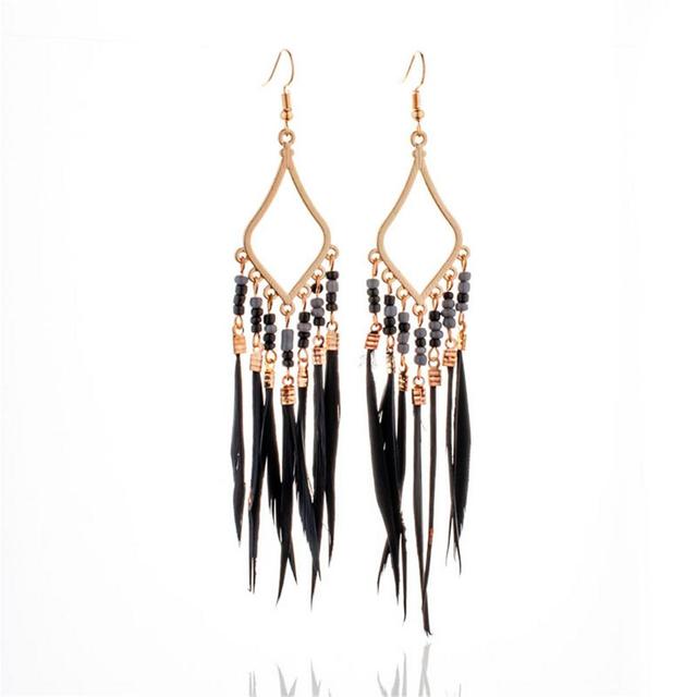 Tassels Feather Earrings