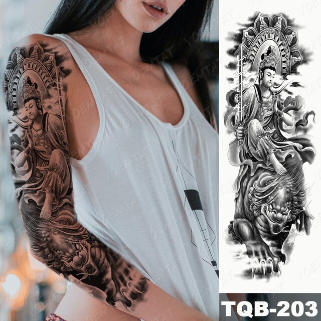 Lions in Gray and Shaded Black Tattoos