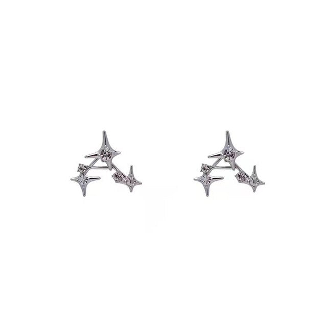 Glistening Star Crystal Earrings