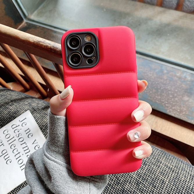 Puff Jacket Shock Absorber Matte Phone Case