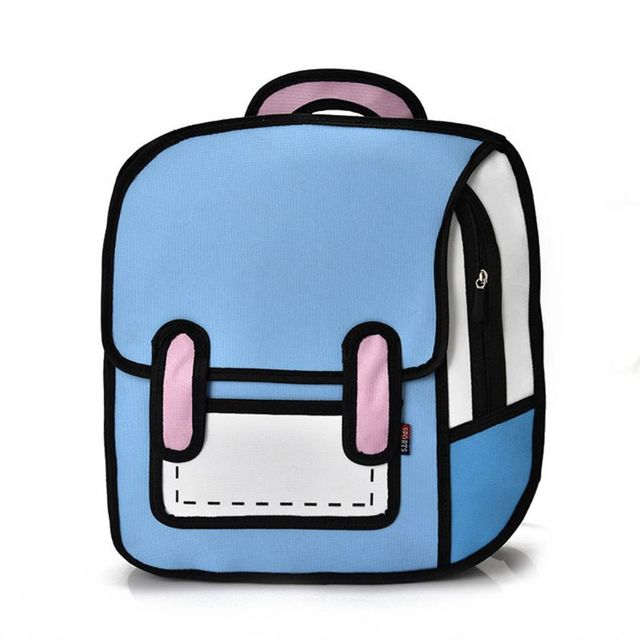 Unisex Fashion 2D Drawing Backpack