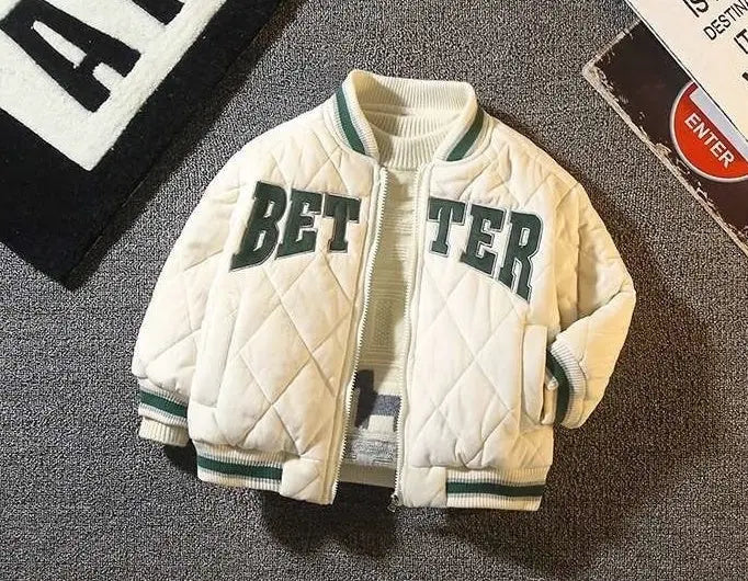 Kids Baseball "BETTER" Bomber Jacket