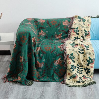 Two-sided Sofa Blanket Decor