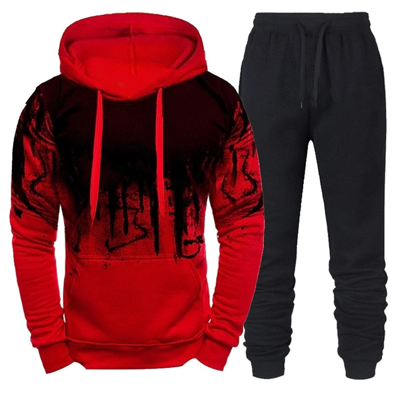 Tracksuit Hoodie and Pants Set