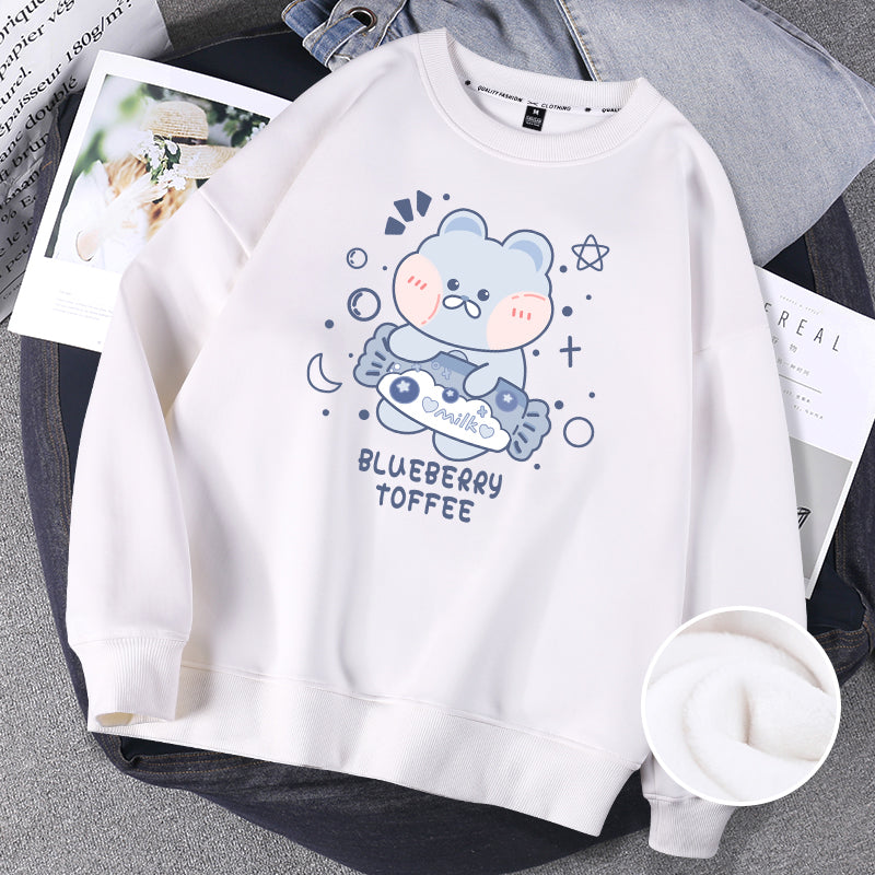 Hoodless Sweater Women Spring And Autumn Round Neck Jacket Salt Girl Blouse