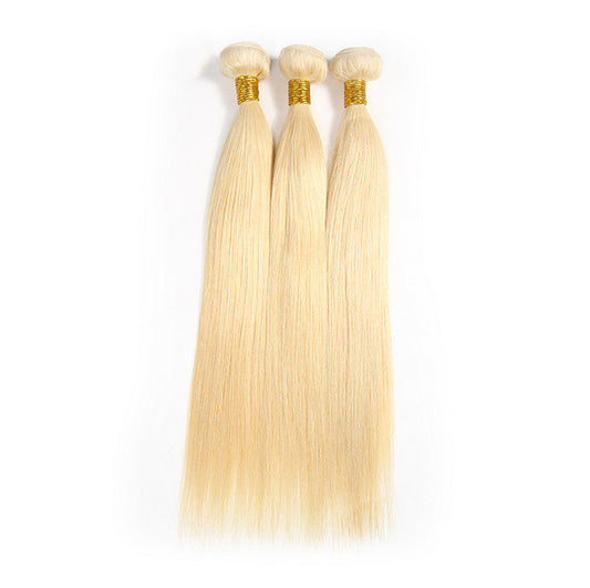 Hair Weft Strip for wig Blonde