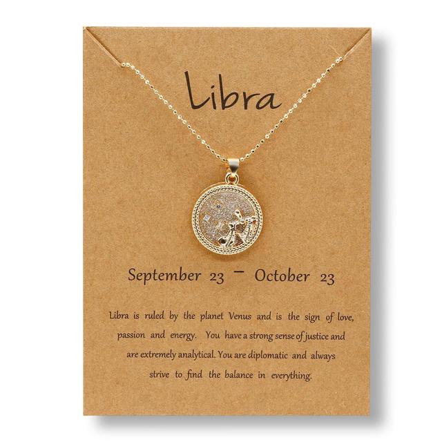 Gold Zodiac Necklace