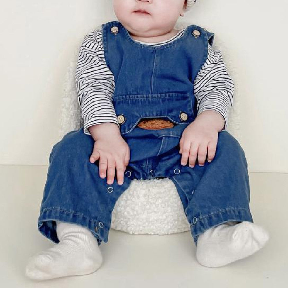 Children's Denim Overalls Out Wear