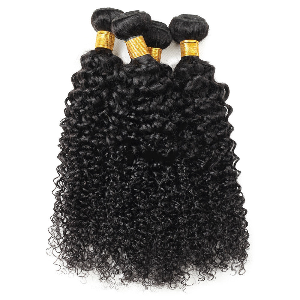 Wig hair weft Brazilian real hair Strip 22 inches of natural black