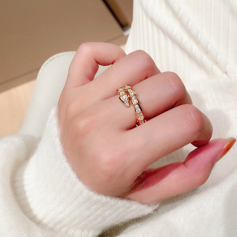 Women's Fashion Personality Small Snake Ring Women