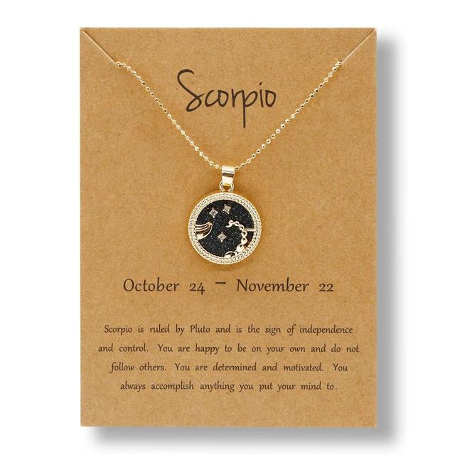 Gold Zodiac Necklace