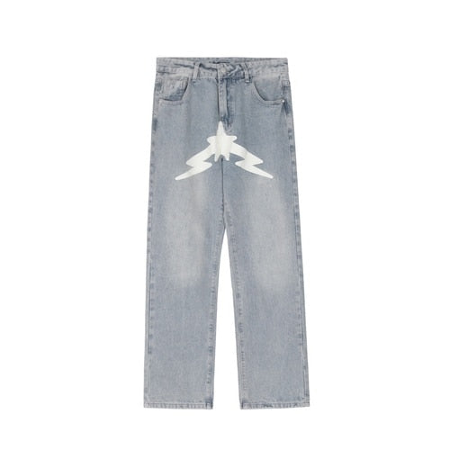 Designer Star Print Pants