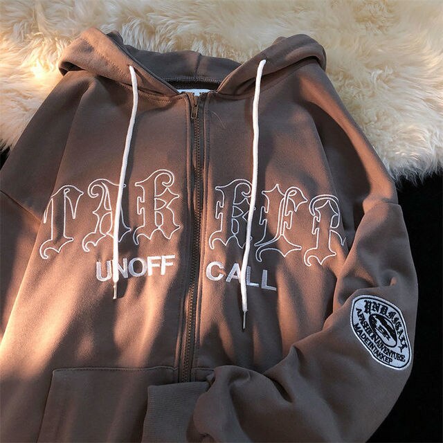 High-Quality Letter Print Hoodies Unisex