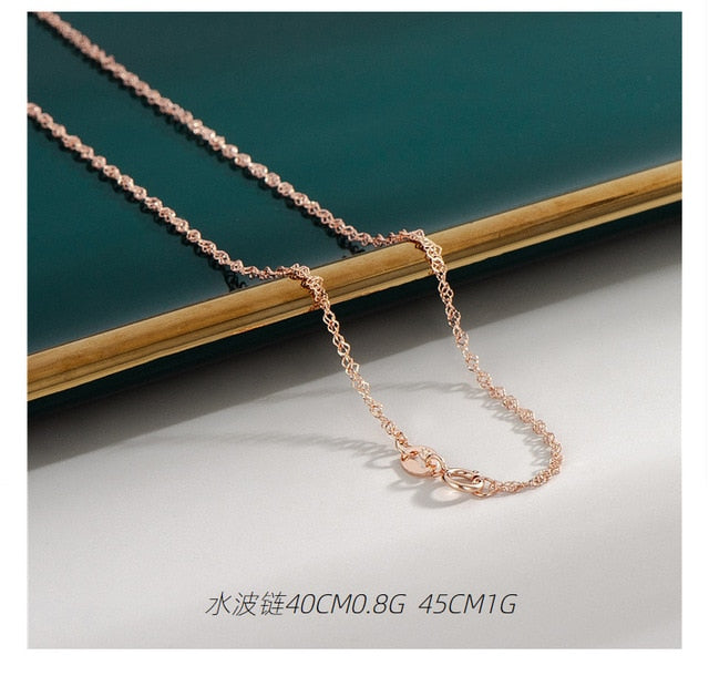 18K Rose Gold Plated Necklaces