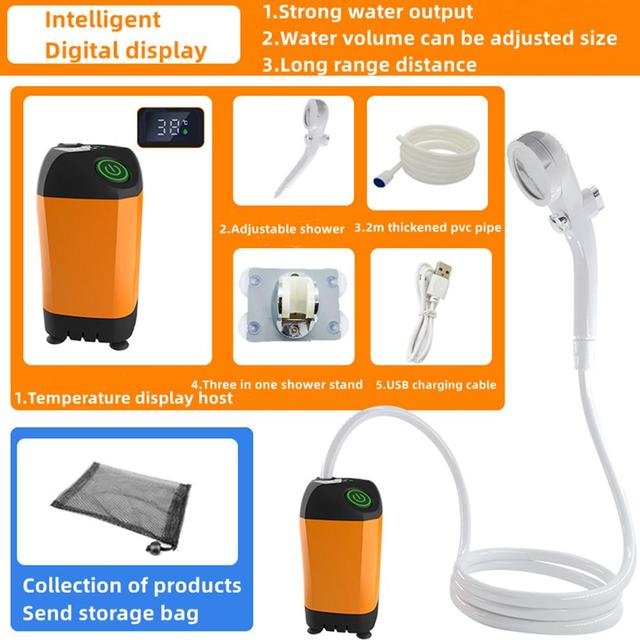 Portable Rechargeable Shower Set