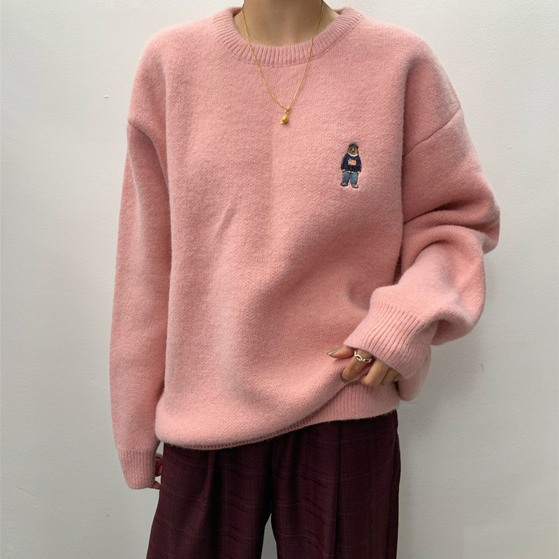 Loose Lazy Round Neck Bottoming Sweater