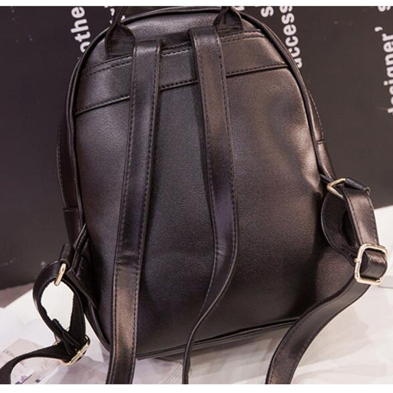 Versatile PU leather backpack