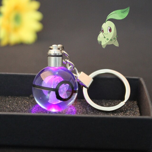 Anime LED Crystal Keychain