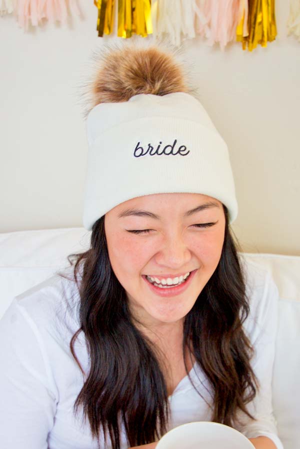 Bachelorette Pom-Pom Beanies | Bride and Bridesmaid and More!