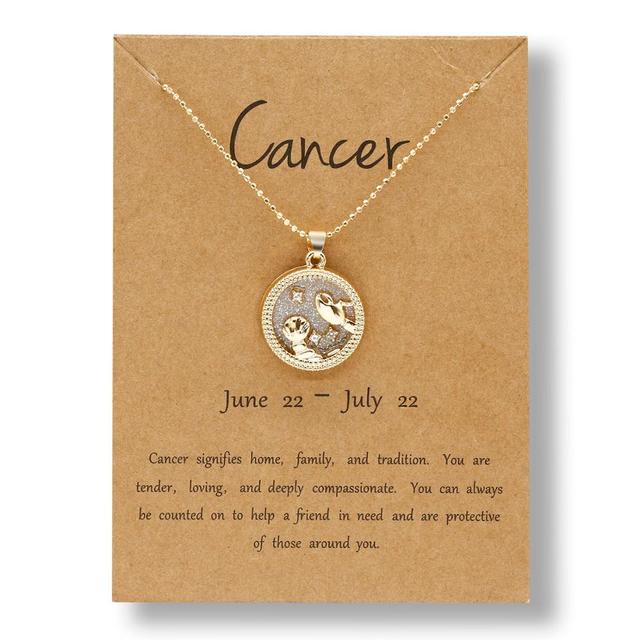 Gold Zodiac Necklace