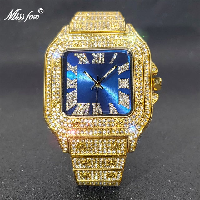 Ice Out Diamond Square Watch