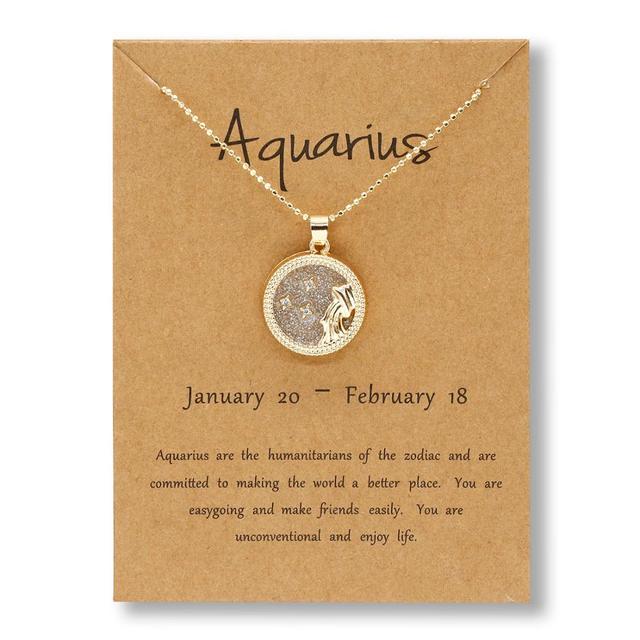 Gold Zodiac Necklace