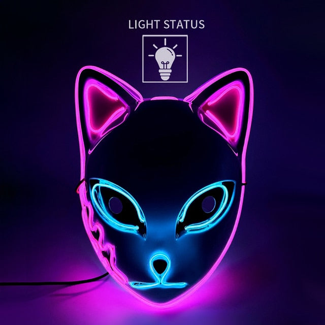 Costume  Cosplay LED Cat Mask