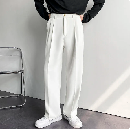 Men's Wide Leg Suit Pants