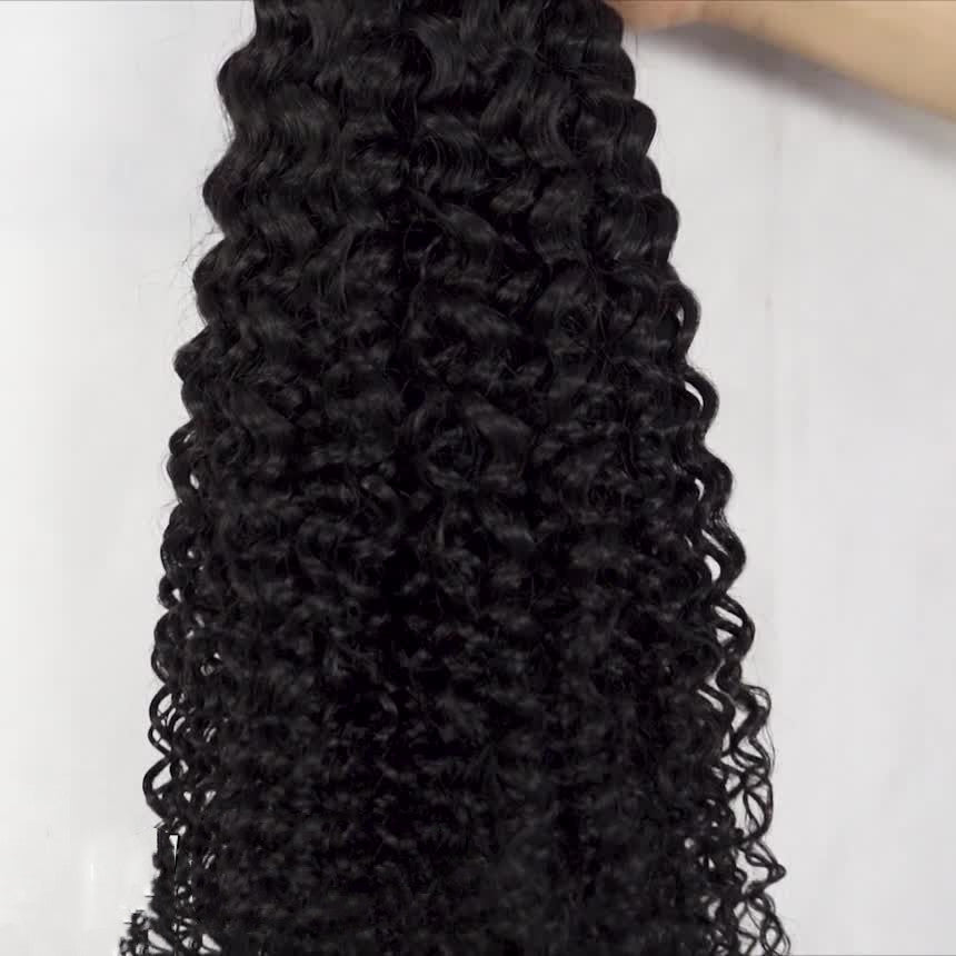 Wig hair weft Brazilian real hair Strip 22 inches of natural black