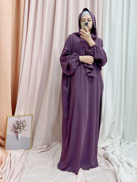 Abaya Long Dresses Women with Scarf