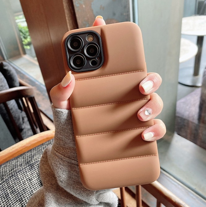 Puff Jacket Shock Absorber Matte Phone Case