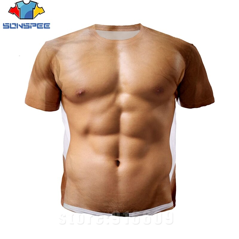 3D Printed Sexy Muscle T-shirts