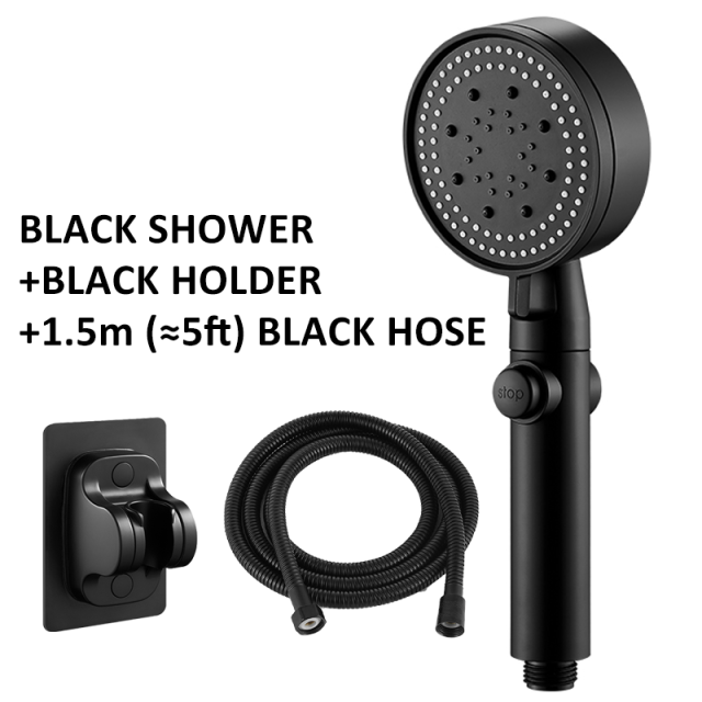 5-Modes Pressurized Shower Head