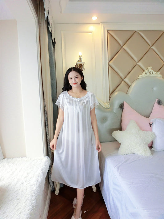 Short Sleeve Nightdress Women's Thin Loose Home Wear