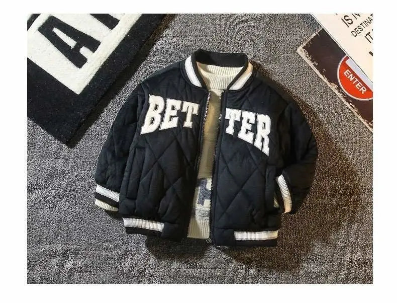 Kids Baseball "BETTER" Bomber Jacket